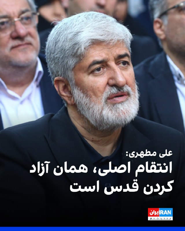 علی مطهری سخنرانی کرد