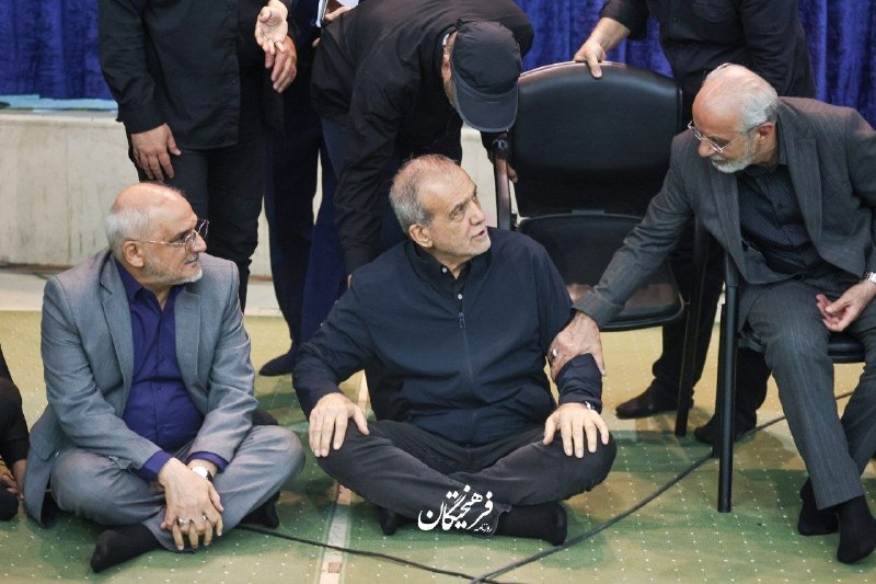 Image of President Pezeshkian at Tehran Mosalla Ceremony