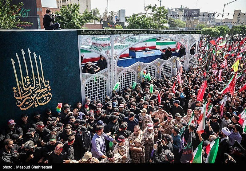 Al Mayadeen: The message of the funeral is that the blood of a martyr is not negotiable; the widespread presence of people indicates Iran's internal
