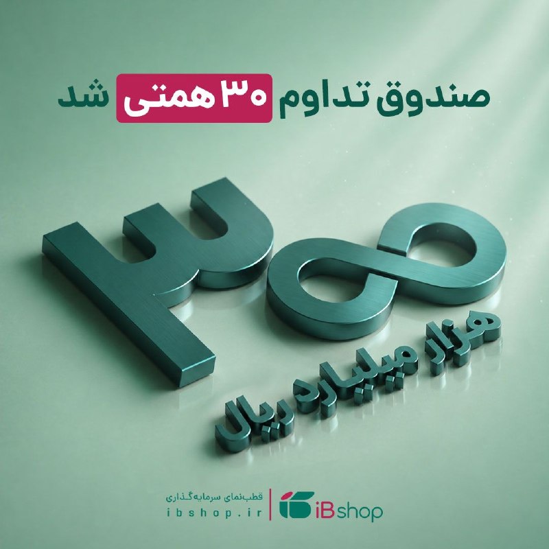 ۳۰ همت دارایی؛ افتخاری که تداوم با اعتماد شما ساخت امروز، تداوم با عبور از ۳۰ هزار میلیارد تومان دارایی تحت مدیریت، به یکی از بزرگترین صندوقهای