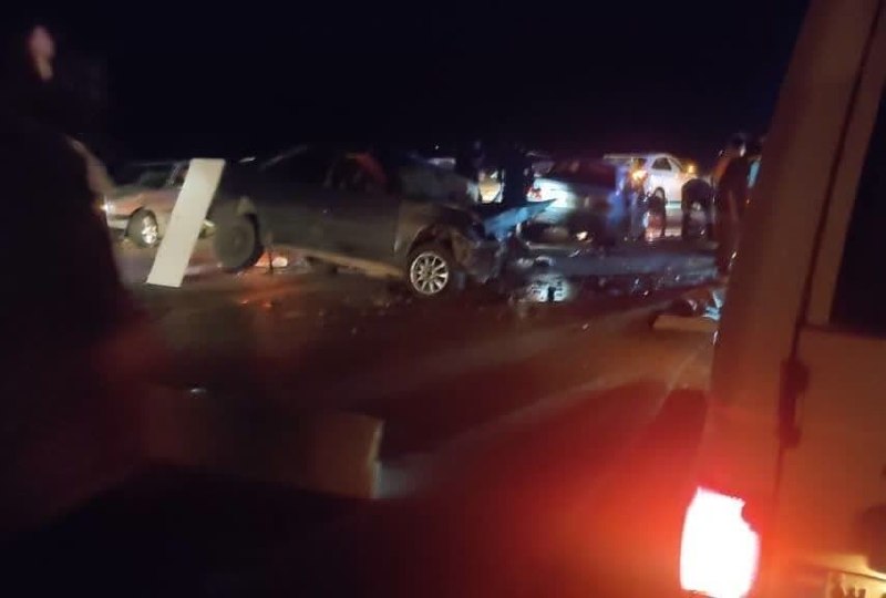 Fatal collision between a Megane and a Nissan occurred on the Saveh–Tehran highway
