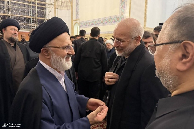 تصاویری از حضور سیدحسن خمینی