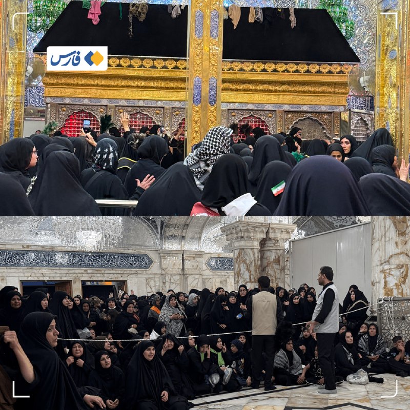 ۴ ساعت صف برای چند دقیقه زیارت ضریح امام علی(ع)