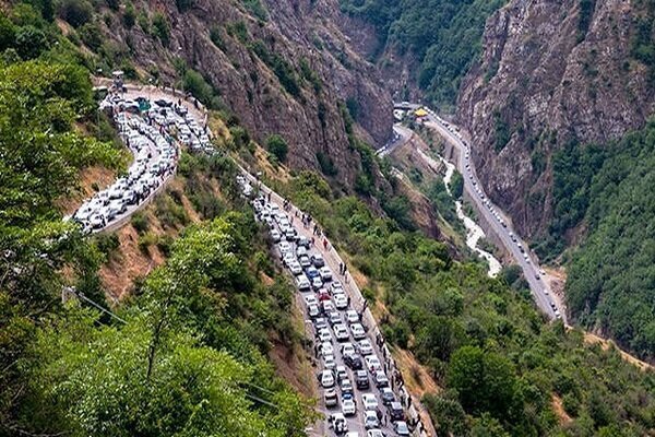 ترافیک پرحجم در جادههای کندوان، هراز و سوادکوه