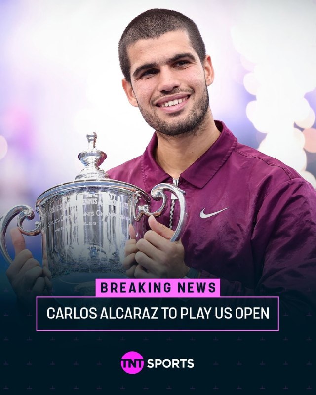 ⌛ بازگشت کارلیتوس به زمین تنیس؛ 🎾 حضور کارلوس آلکاراز برای دفاع از عنوان قهرمانی 🎾 ستاره اسپانیایی دنیای که 4 ماهی به دلیل مصدومیت مچ دست از مسابقات