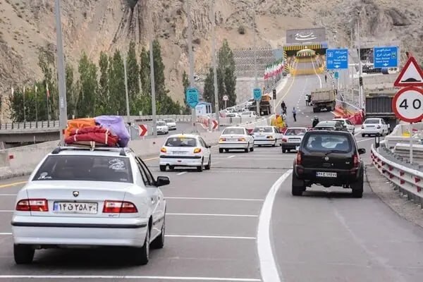 Deputy Traffic Police of FARAJA: Chalus route and Tehran-North freeway to reopen to two-way traffic from 20:00 Saturday