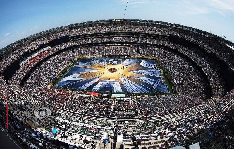 A view of the stadium before the start of the game