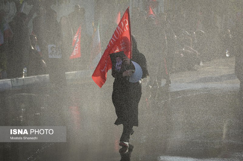 Frames from the millions-strong funeral procession of Ayatollah Ali Khamenei