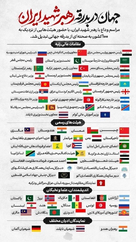 تصاویر از مراسم وداع