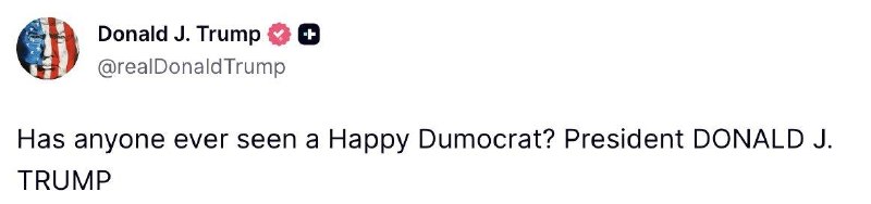 Trump makes statement about Democrats