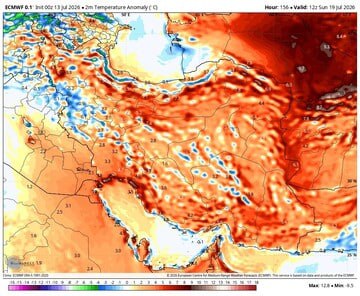 کارشناس هواشناسی: رگبار موسمی در ۲ استان؛ رکورد گرما در ۴ استان شکسته میشود