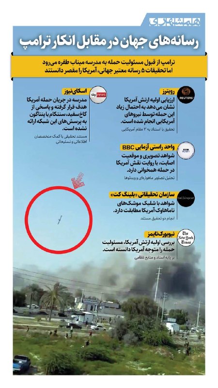 Western media confirmed attack on Minab school