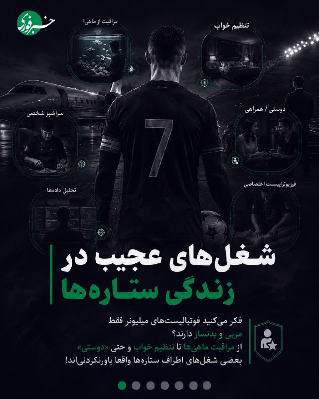 شغلهای عجیب در زندگی ستارهها؛ رونالدو متخصص خواب دارد!