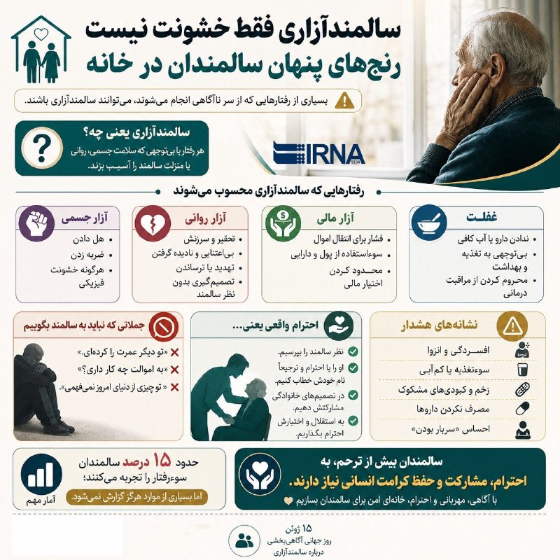 سالمند آزاری فقط خشونت نیست؛ رنج های پنهان سالمندان در خانه
