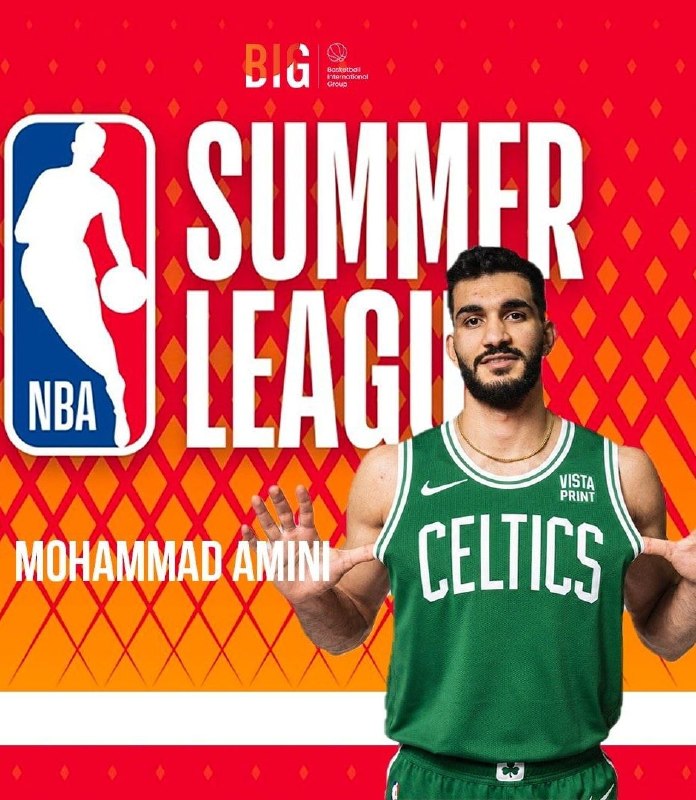 محمد امینی برای درفت 2026 بسکتبال NBA اعلام آمادگی کرد