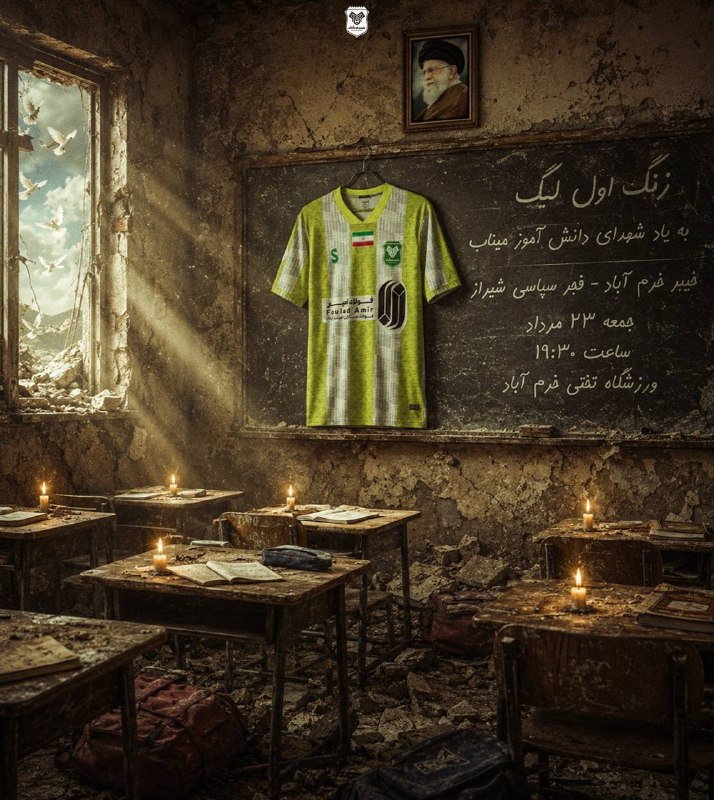 زنگ اول به یاد شهدای میناب 🖼 پوستر باشگاه خیبر برای بازی روز جمعه مقابل فجر سپاسی