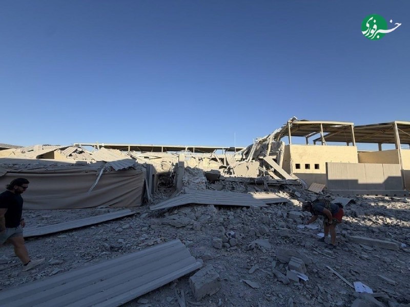 Images of damage to US Tower 22 base in Al-Tanf region of Syria