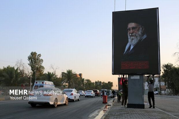 نجف برای استقبال از پیکر آیتالله علی خامنهای آماده شد