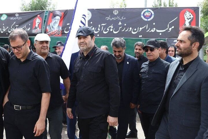 Minister of Sports and Youth Attends Mourning Ceremony for Ayatollah Ali Khamenei in Qom
