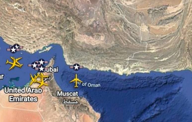 US Refueling Aircraft Activity in the South of the Country