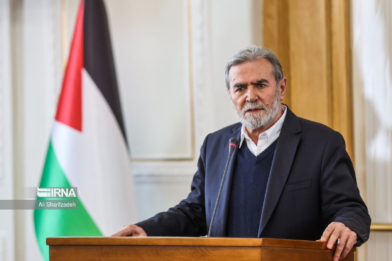 رهبران فلسطینی در مراسم وداع شرکت میکنند