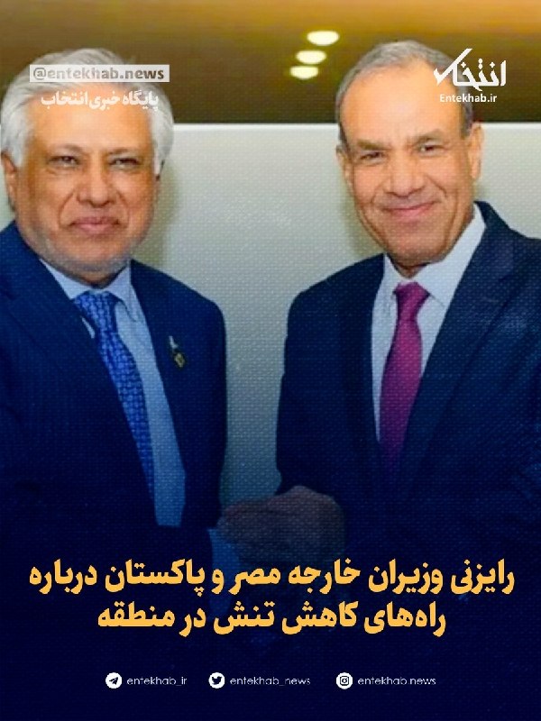 رایزنی وزیران خارجه مصر و پاکستان درباره راههای کاهش تنش در منطقه