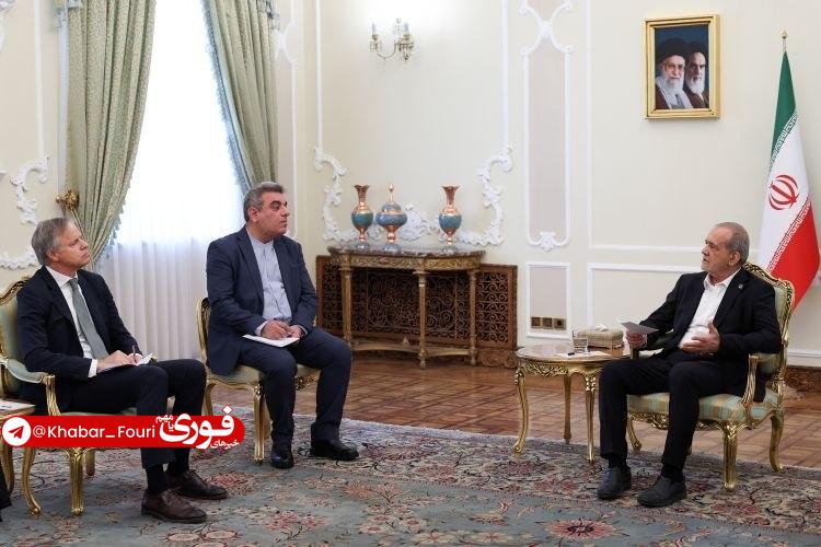 دکتر پزشکیان در آیین دریافت استوارنامه سفیر جدید آلمان: توسعه روابط با آلمان مستلزم اصلاح رویکردها و تقویت اعتماد متقابل است