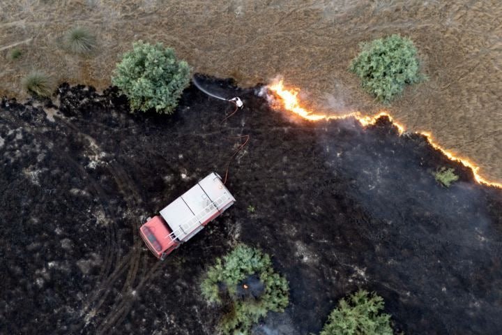 Environmental experts expressed concern over wetland fires