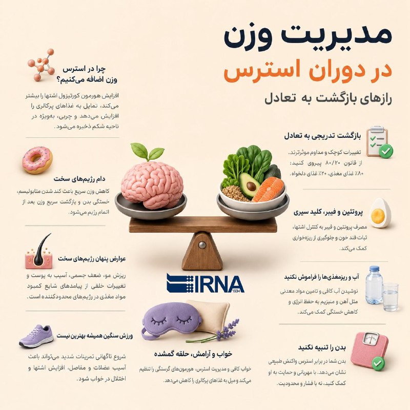 📋 | مدیریت وزن در دوران استرس؛ رازهای بازگشت به تعادل