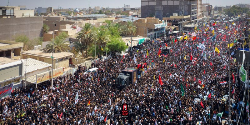 تشییع پیکر در نجف