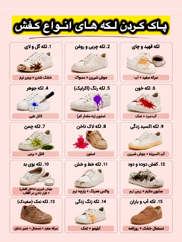 دیگه از شر لکههای کفش راحت شو 👌 🇮🇷 ✊