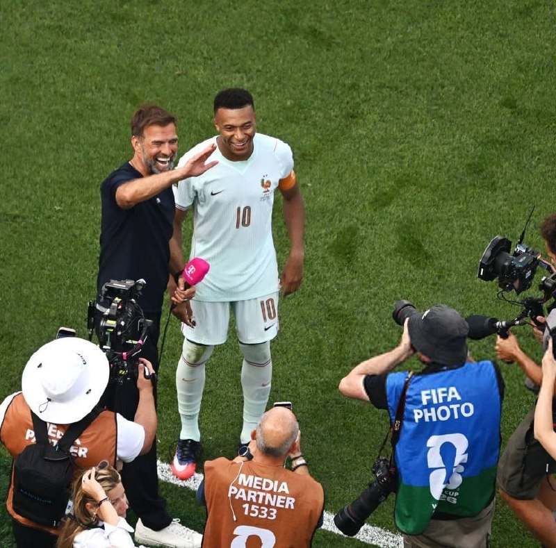 Kylian Mbappe at the end of the championship match
