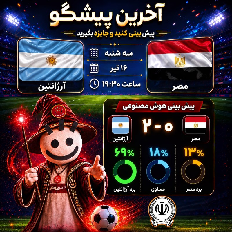 Argentina and Egypt National Teams in a Historic Duel