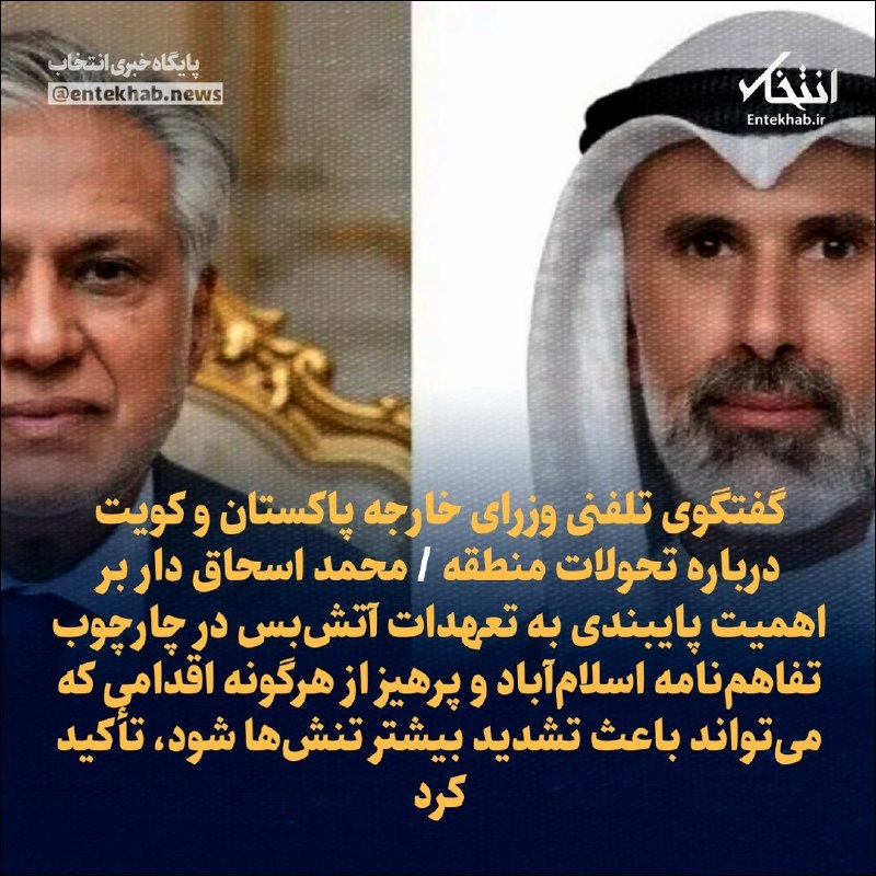 Foreign Ministers of Pakistan and Kuwait discussed regional developments